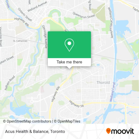 Acus Health & Balance map