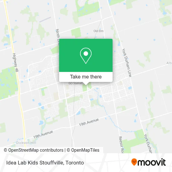Idea Lab Kids Stouffville map