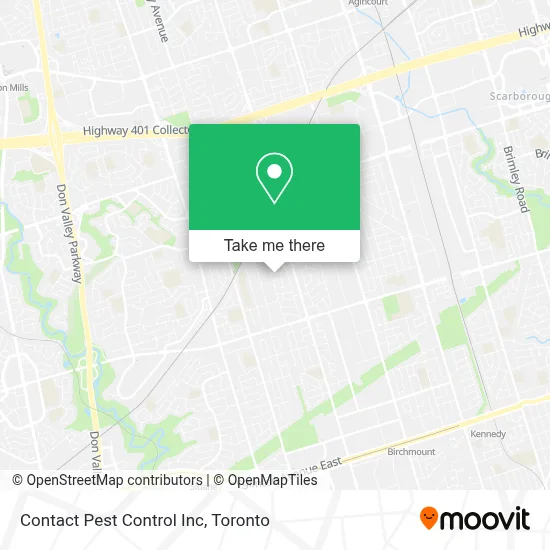 Contact Pest Control Inc map