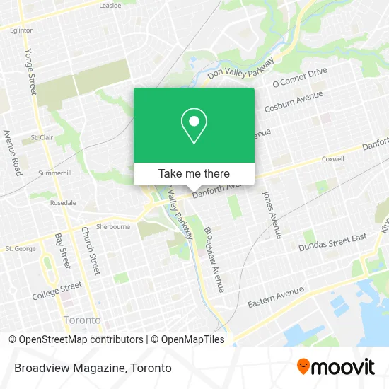 Broadview Magazine map