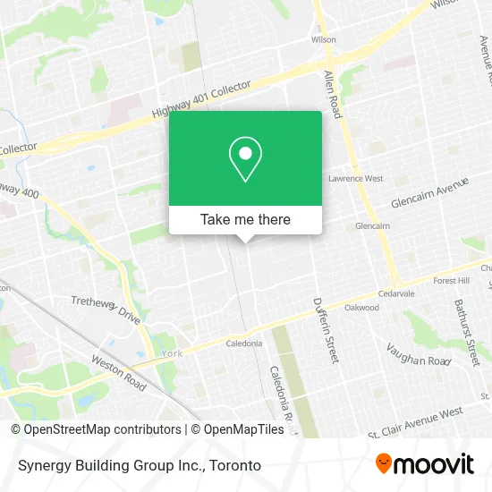Synergy Building Group Inc. map