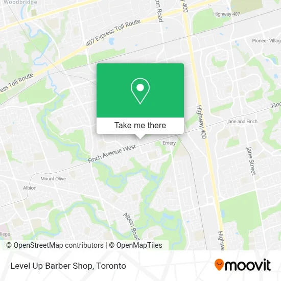 Level Up Barber Shop map