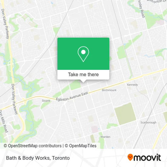 Bath & Body Works map