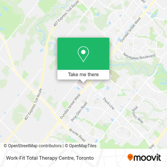 Work-Fit Total Therapy Centre map