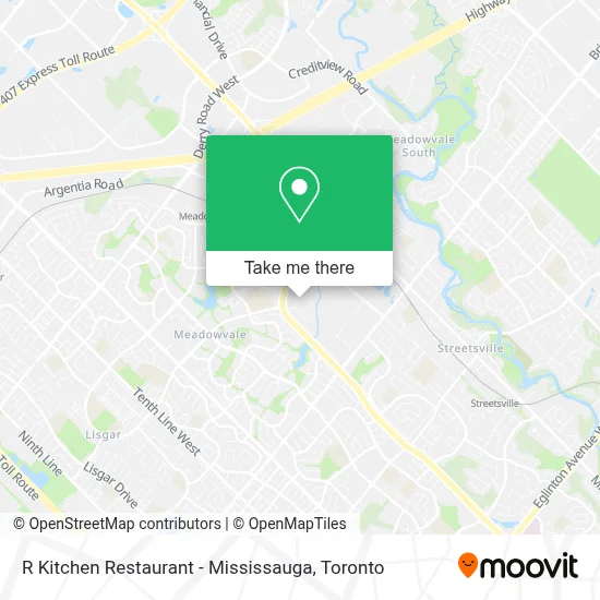 R Kitchen Restaurant - Mississauga plan
