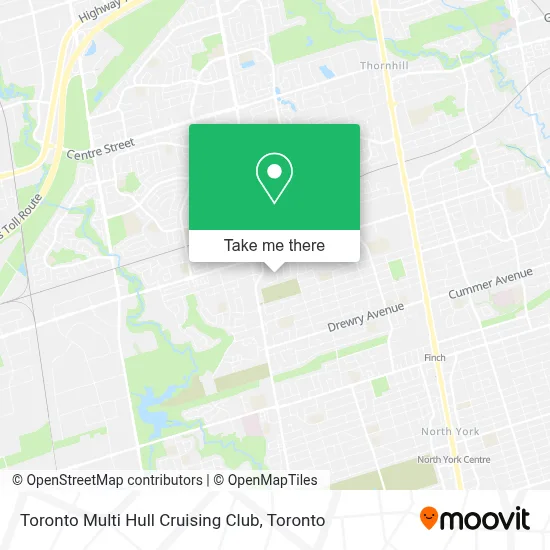 Toronto Multi Hull Cruising Club map