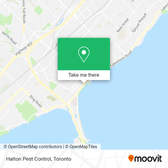 Halton Pest Control map