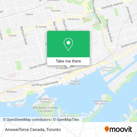 Answerforce Canada map