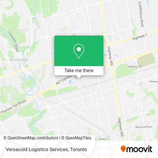 Versacold Logistics Services map