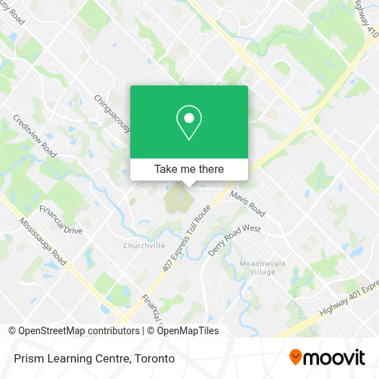 Prism Learning Centre map
