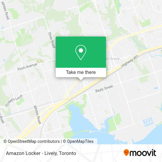 Amazon Locker - Lively map