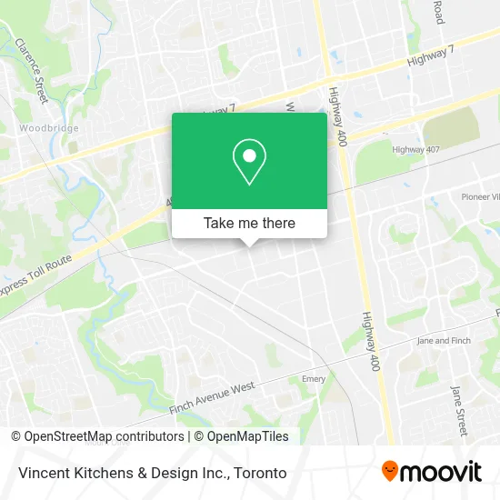Vincent Kitchens & Design Inc. map