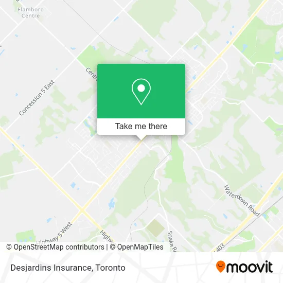 Desjardins Insurance map