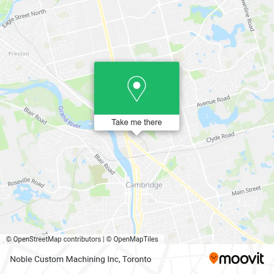 Noble Custom Machining Inc map