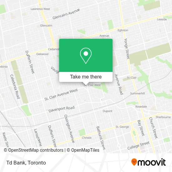 Td Bank map