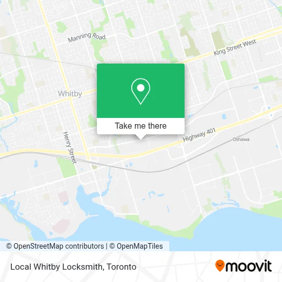 Local Whitby Locksmith map