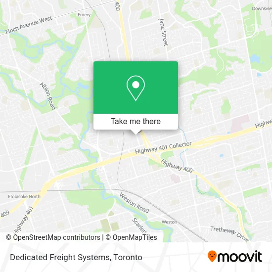 Dedicated Freight Systems map