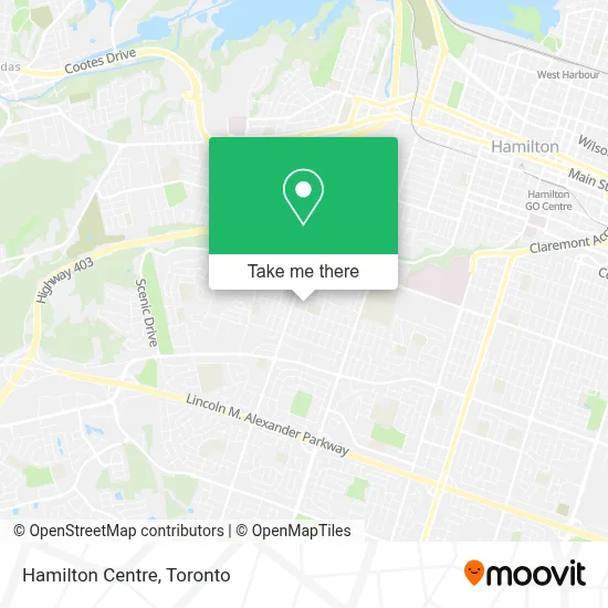 Hamilton Centre map