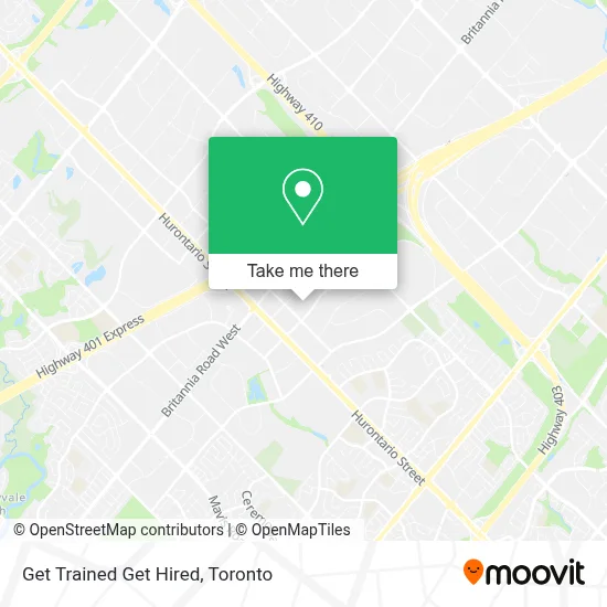 Get Trained Get Hired map