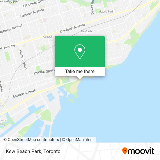 Kew Beach Park map