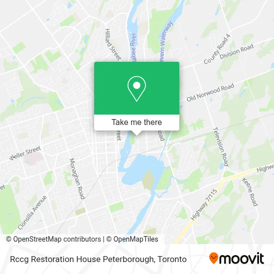 Rccg Restoration House Peterborough map
