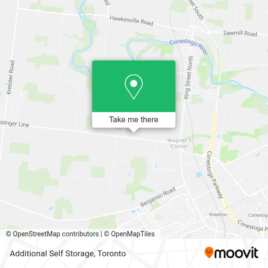 Additional Self Storage map