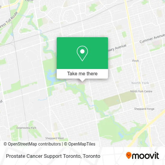 Prostate Cancer Support Toronto map