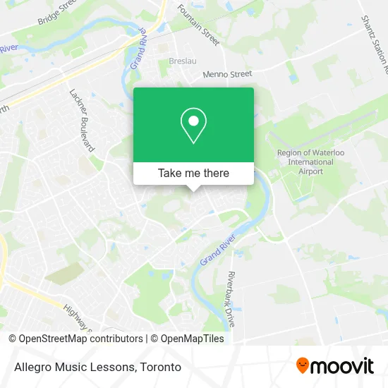 Allegro Music Lessons map