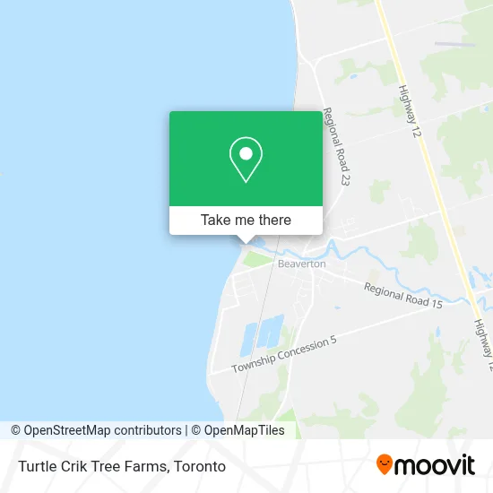 Turtle Crik Tree Farms map