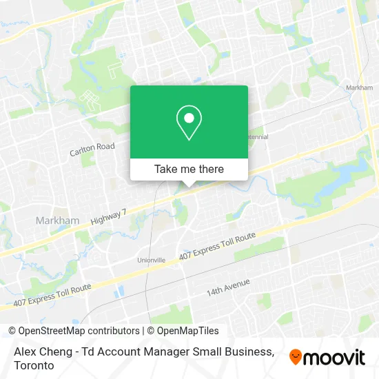 Alex Cheng - Td Account Manager Small Business map