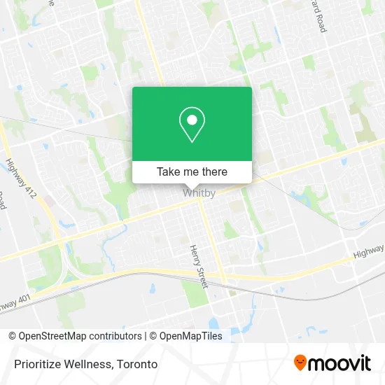 Prioritize Wellness map