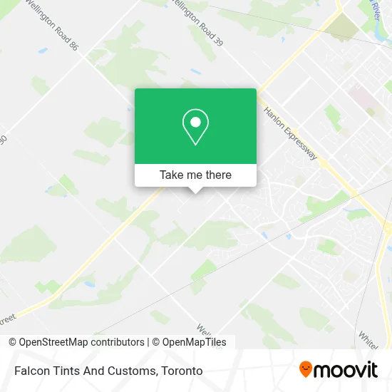 Falcon Tints And Customs map