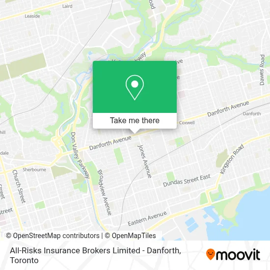 All-Risks Insurance Brokers Limited - Danforth map