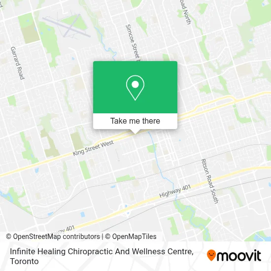 Infinite Healing Chiropractic And Wellness Centre map