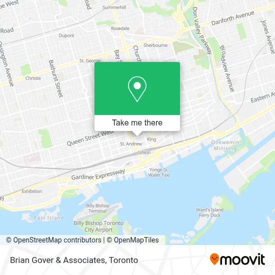 Brian Gover & Associates map