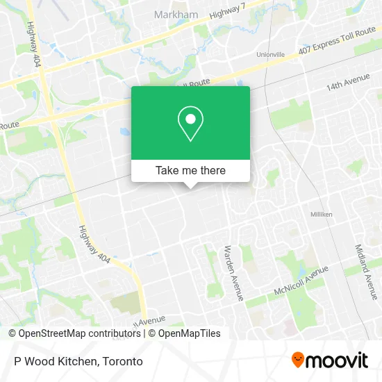 P Wood Kitchen map