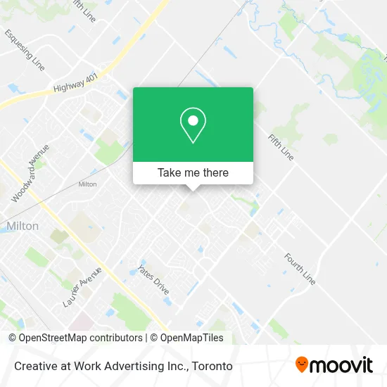 Creative at Work Advertising Inc. map