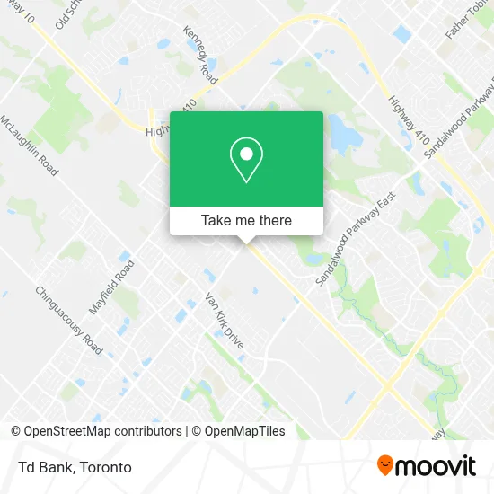 Td Bank map