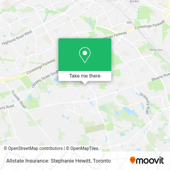 Allstate Insurance: Stephanie Hewitt map