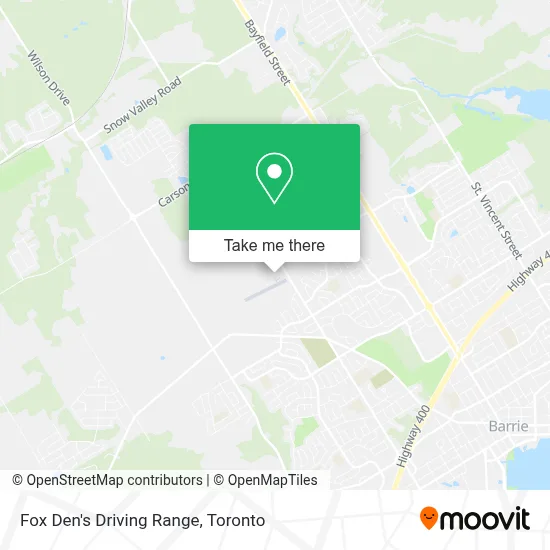 Fox Den's Driving Range map