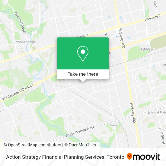 Action Strategy Financial Planning Services map