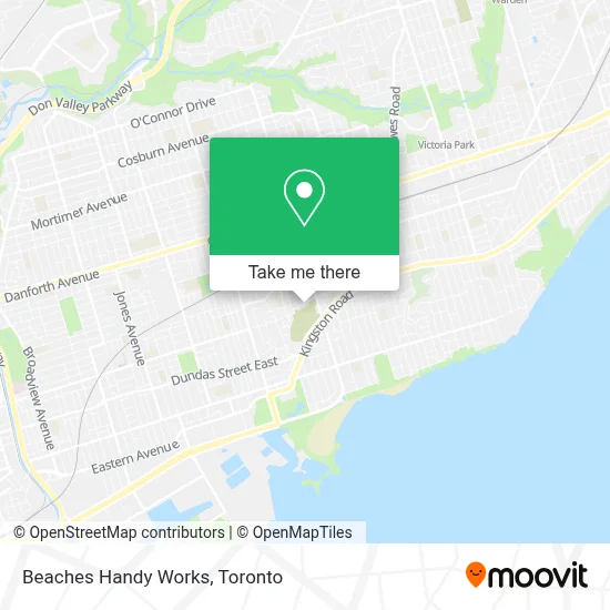 Beaches Handy Works map
