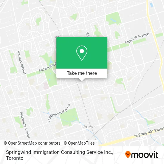 Springwind Immigration Consulting Service Inc. map