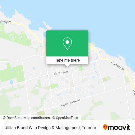 Jillian Brand Web Design & Management map