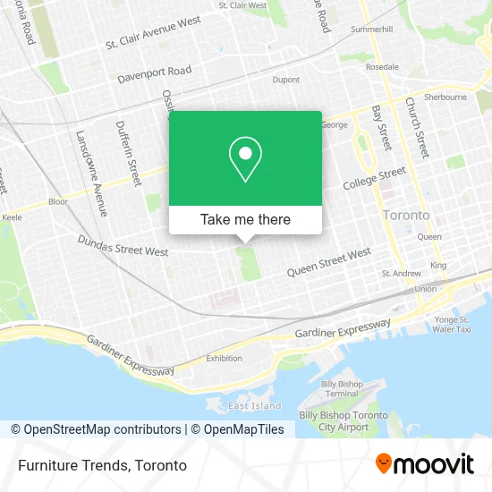 Furniture Trends map