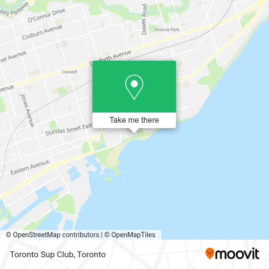Toronto Sup Club map