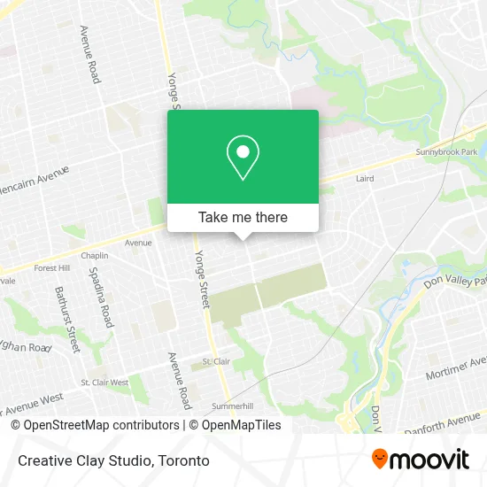 Creative Clay Studio map