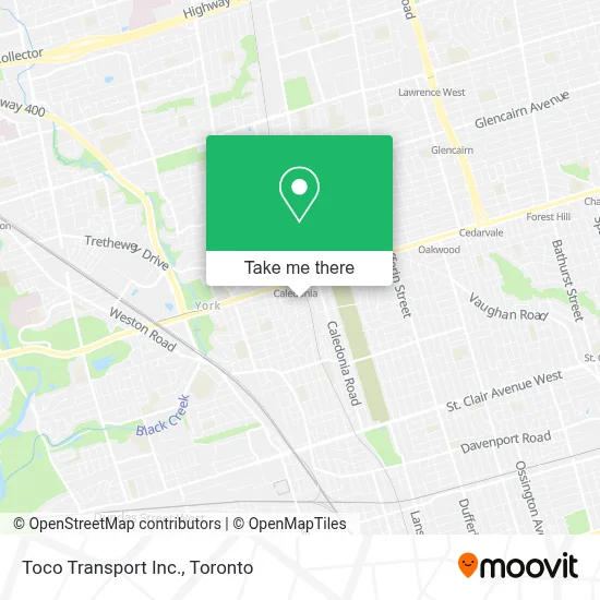 Toco Transport Inc. map
