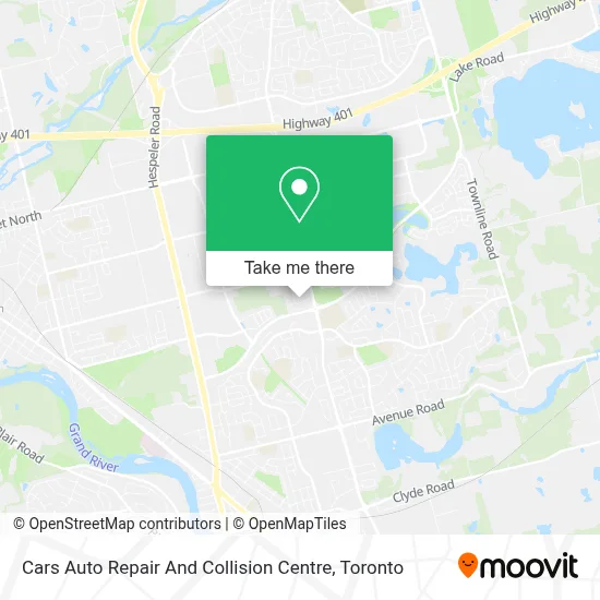 Cars Auto Repair And Collision Centre map