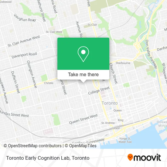 Toronto Early Cognition Lab map
